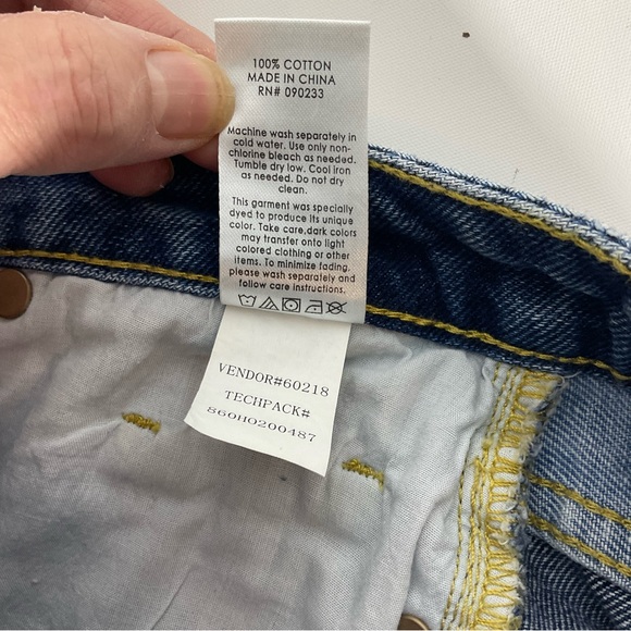 Pacsun 90s Boyfriend High Rise Two Toned Kaz Color 5-Pocket Zip Button Fly Sz 22 - Picture 15 of 16